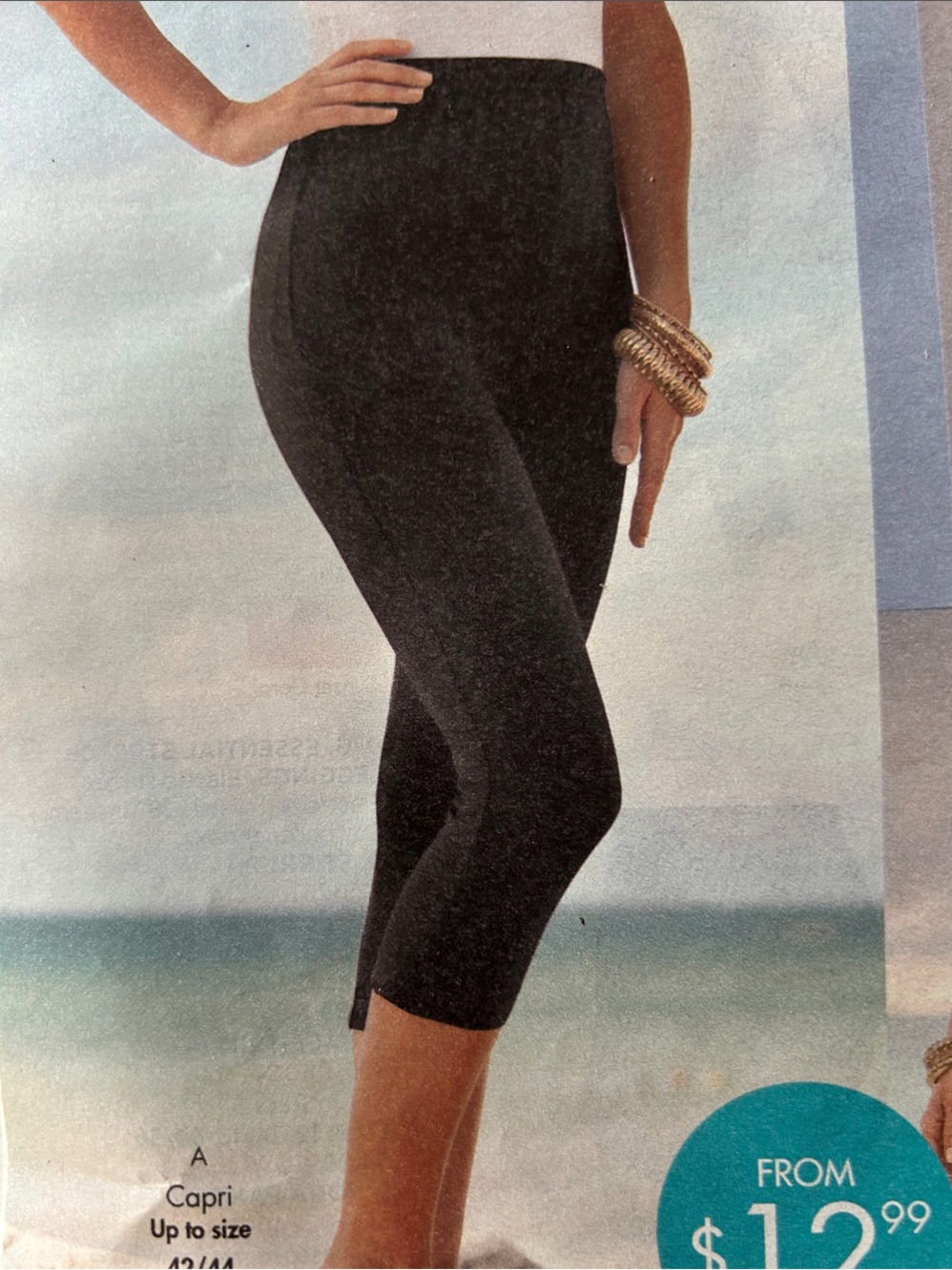 Roman’s Capri Leggings 4 Pack!! Size 18/20 NIB - Blk, Nvy, Bro, Gry